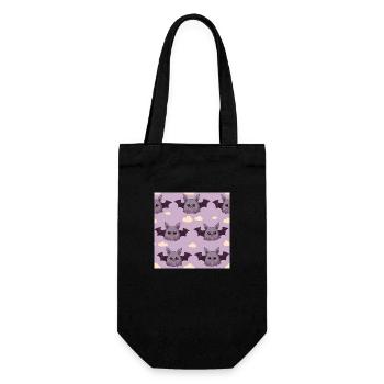 Comic Bat Adventures: Cute Bats - Gift Bag for Bottles - black - Front