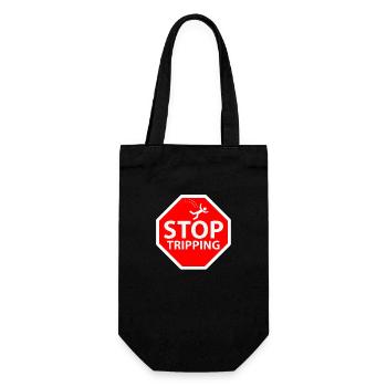Arrêtez de trébucher - Sac à bouteille - noir - Devant