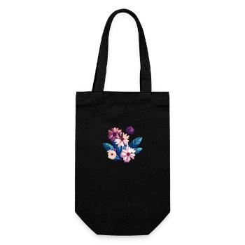 Fleurs, bouquet, fleuristerie, pépinière - Sac à bouteille - noir - Devant