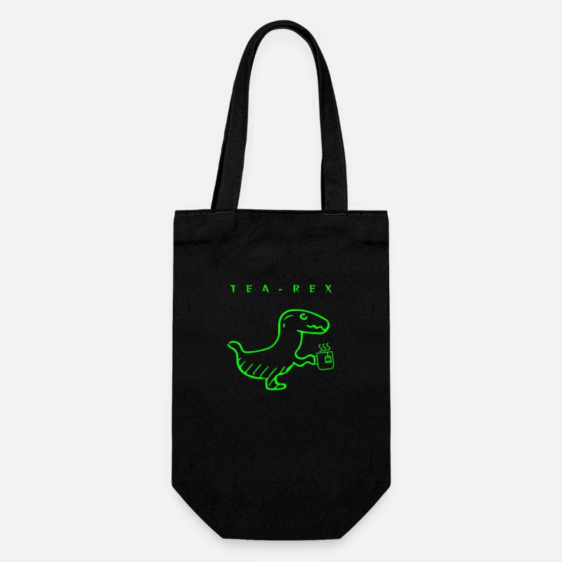tea rex - Gift Bag for Bottles - black