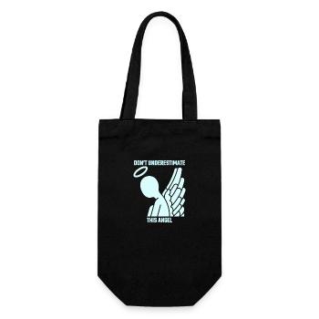Ne sous-estimez pas cet ange - Sac à bouteille - noir - Devant