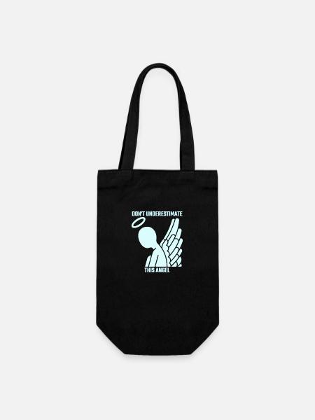 Ne sous-estimez pas cet ange - Sac à bouteille - noir