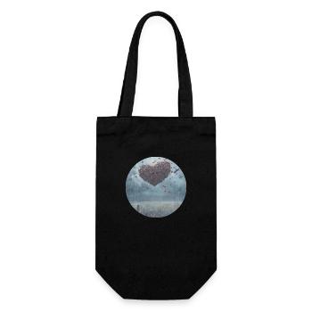Make love Not War Peace War Love Romance - Gift Bag for Bottles - black - Front