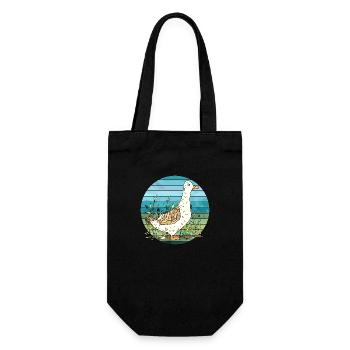 Duck - Gift Bag for Bottles - black - Front