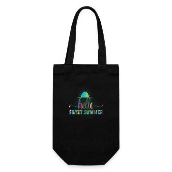Hello Sweet Summer - Geschenkbeutel für Flaschen - Schwarz - Vorne