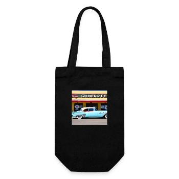 C05 - Geschenkbeutel für Flaschen - Schwarz - Vorne