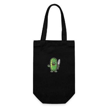 Pickleball Picklepaddle Pickle Sport - Gift Bag for Bottles - black - Front