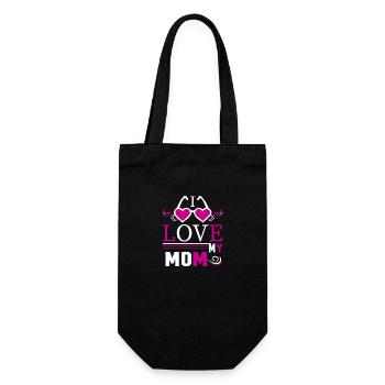 J’aime ma mère - Cadeaux de la fête des mères - Sac à bouteille - noir - Devant