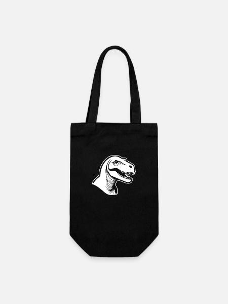 Dino Dinosaur Dinosaurs Paleontology - Gift Bag for Bottles - black