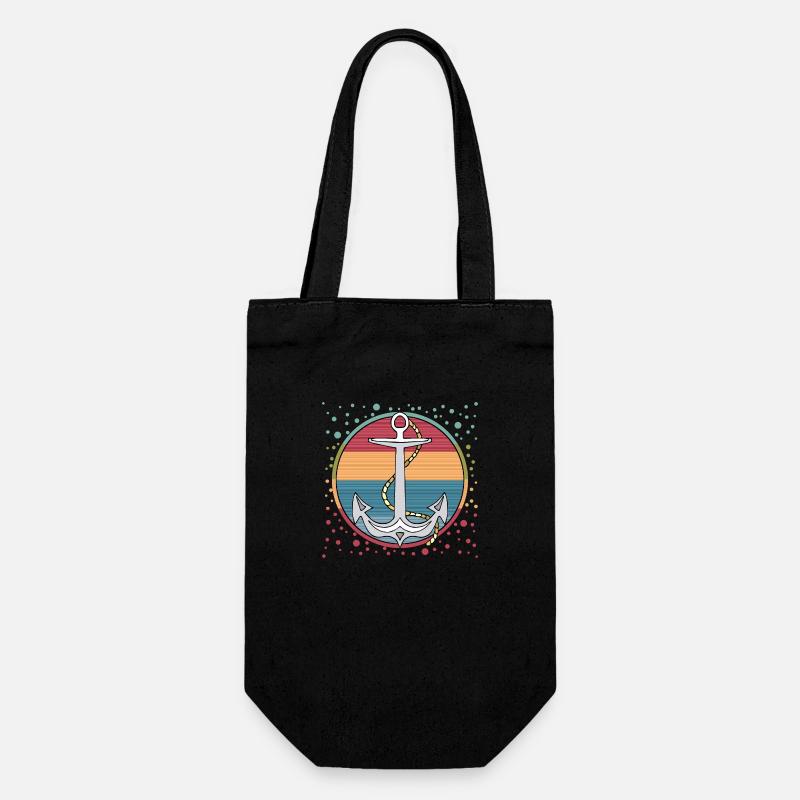 Anchor - Gift Bag for Bottles - black