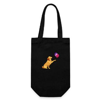 Chiot Golden Retriever Chien Propriétaire Chiens - Sac à bouteille - noir - Devant