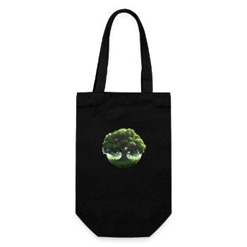 Tree of Life Meditation Yoga Tree of Life - Gift Bag for Bottles - black - Front