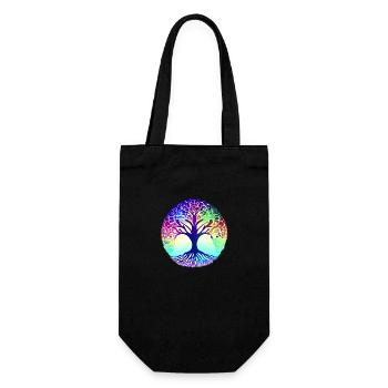 Tree of Life Meditation Yoga Tree of Life - Gift Bag for Bottles - black - Front