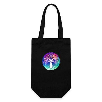 Tree of Life Yoga Tree of Life Meditation - Gift Bag for Bottles - black - Front