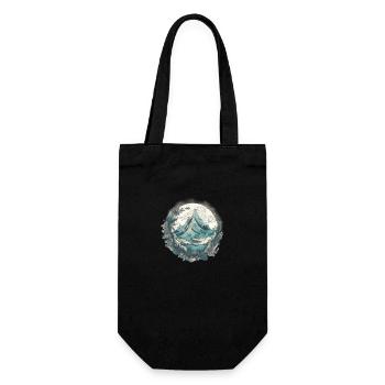 Nature Aventure Randonnée Camping Design - Sac à bouteille - noir - Devant