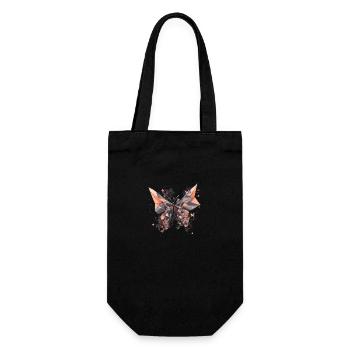 Origami Schmetterling Japanische Kunst - Geschenkbeutel für Flaschen - Schwarz - Vorne
