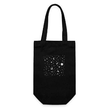 Space potpourri - white - Gift Bag for Bottles - black - Front