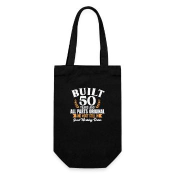 Built 50 Years Ago... - Gift Bag for Bottles - black - Front