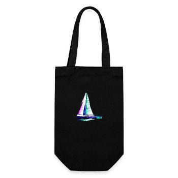 Voile, voile, voilier, voilier - Sac à bouteille - noir - Devant