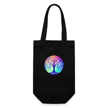 Tree of Life Yoga Meditation Tree of Life - Gift Bag for Bottles - black - Front