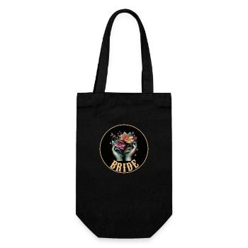 BRIDE,TSHIRT - Gift Bag for Bottles - black - Front