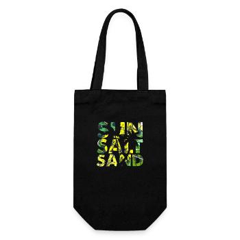 Summer surf croatia beach paradise hrvatska party - Gift Bag for Bottles - black - Front