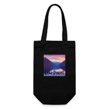 Lake Powell - Naturschönheit - Geschenkbeutel für Flaschen - Schwarz - Vorne
