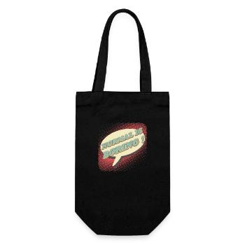 Normal is boring, Normal ist langweilig ! - Geschenkbeutel für Flaschen - Schwarz - Vorne