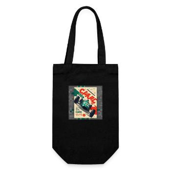 Rétro Car Poster Vintage Car Old School - Sac à bouteille - noir - Devant