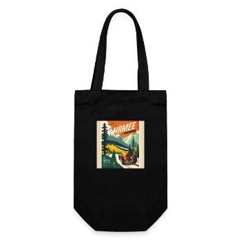 Rétro Car Poster Vintage Car Old School - Sac à bouteille - noir - Devant