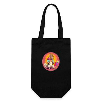 Pride LGBT Eichhörnchen - Geschenkbeutel für Flaschen - Schwarz - Vorne