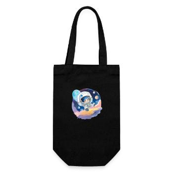 Astronauten Baby - Geschenkbeutel für Flaschen - Schwarz - Vorne