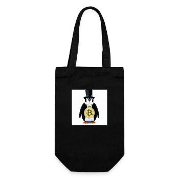 Pingouin cool - Sac à bouteille - noir - Devant