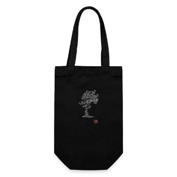 Bonzai 02 - Gift Bag for Bottles - black - Front