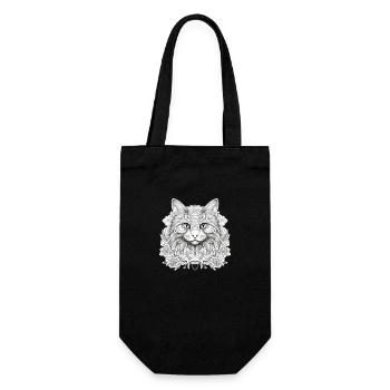 Persian Cat - Gift Bag for Bottles - black - Front