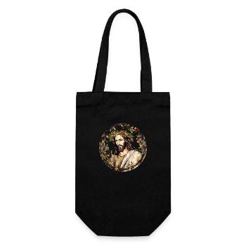 Dessin de Jésus-Christ - Sac à bouteille - noir - Devant