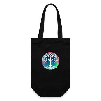 Tree of Life Yoga Meditation Tree of Life - Gift Bag for Bottles - black - Front