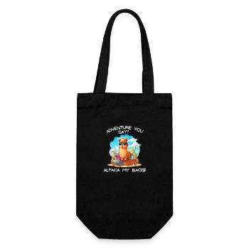Cool Adventure You Say Alpaca My Bags Tee Kids - Gift Bag for Bottles - black - Front