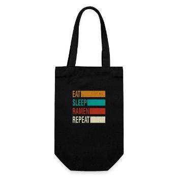 Manger des ramen de sommeil répéter - Sac à bouteille - noir - Devant