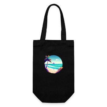 Vacances d’été Palm Beach Palm Islands Island Sun - Sac à bouteille - noir - Devant
