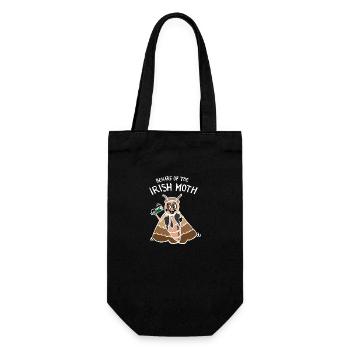 Beware of the Irish Moth / Mob (White) - Gift Bag for Bottles - black - Front