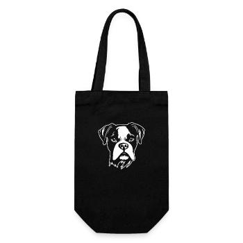 Boxer Dog Dog Breeds - Gift Bag for Bottles - black - Front