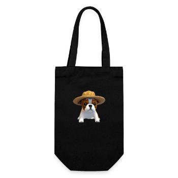 Dog owners Dog Bulldog Dogs Dog owners - Gift Bag for Bottles - black - Front