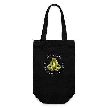 Yoga Meditation Meditate and Enhance - Gift Bag for Bottles - black - Front