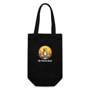 Yoga Meditation Hop Stretch Relax Tea - Gift Bag for Bottles - black - Front