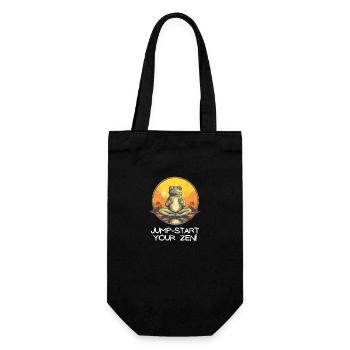 Yoga Meditation Hop Stretch Relax Tea - Gift Bag for Bottles - black - Front