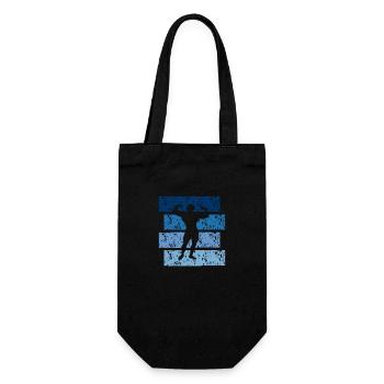 Bodybuilding-Geschenk Vintage - Geschenkbeutel für Flaschen - Schwarz - Vorne