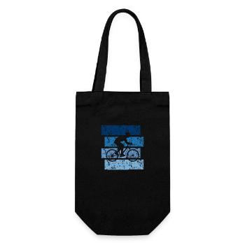 Vintage gift bike - Gift Bag for Bottles - black - Front