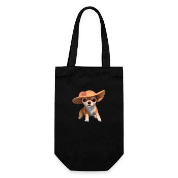Propriétaire de chien Chihuahua chien Chihuahua chiots - Sac à bouteille - noir - Devant