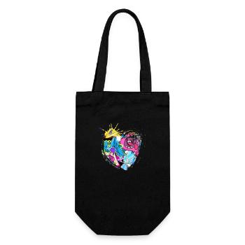 Graffiti style Splash hip hop couleurs peintre couleur - Sac à bouteille - noir - Devant